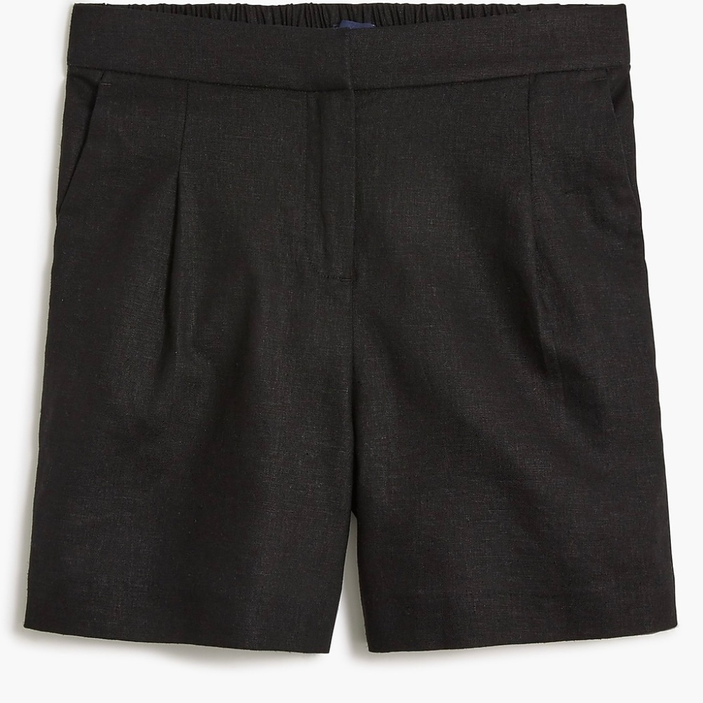 J. CREW FACTORY LINEN PLEATED SHORTS